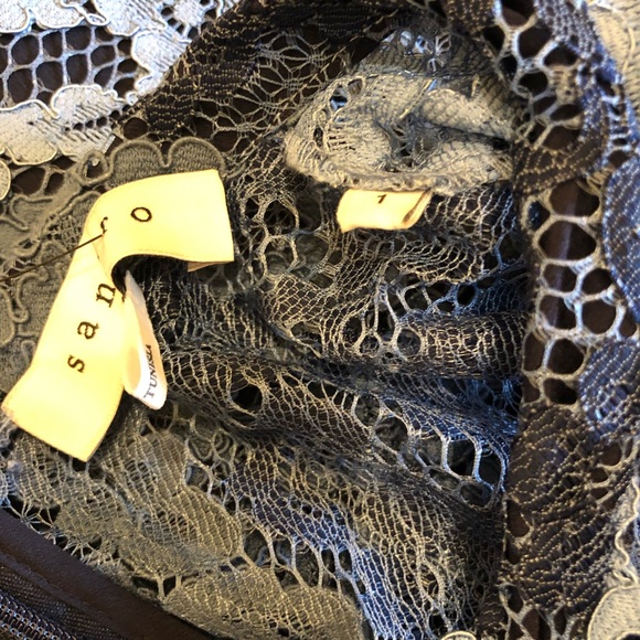 🎀SOLD🎀Sandro Rebecca Blue Stripe Lace Dress - Picture 6 of 7